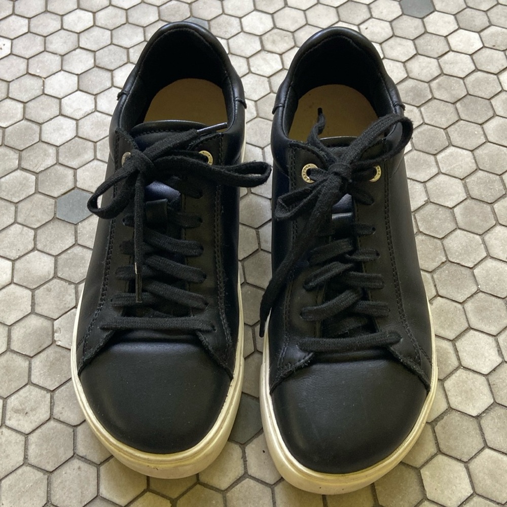 Birkenstock Bend low Black leather sneakers